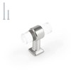 5 Pack Orger Drawer Knobs Acrylic Clear T-bar Knobs Single