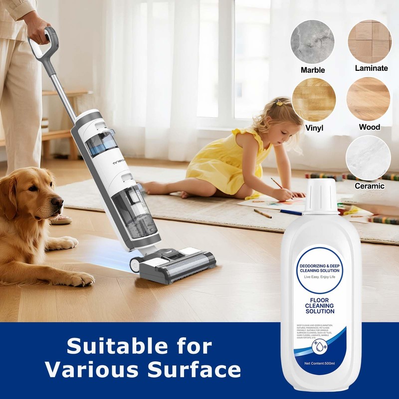 2 Packs Floor Cleaner Solution Compatible with Tineco Cleaning Solution