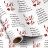 RUSPEPA 10th Anniversary Wrapping Paper Roll for Tin Wedding -
