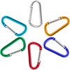 1PCS Carabiner Clip, 3" Aluminum Clips D Ring Shape Carabiner