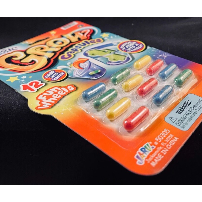Ja-ru Magic Grow Capsules - 12 Fun Wheels - Soft