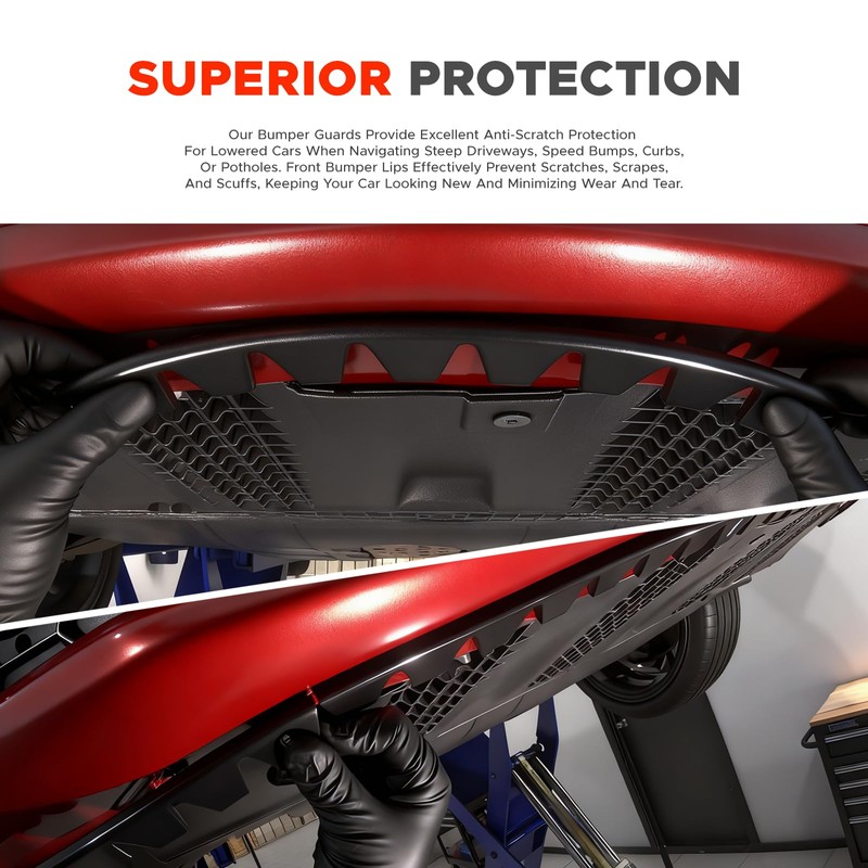 Universal Front Bumper Scrape Guard Skid Plate Protection Guard Anti-Scratch