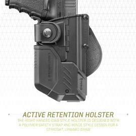 Fobus RBT17BUND OWB Tactical Holster with Lighthouse II & III for Glock 17, 22, and 31, Smith & Wesson M&P 9mm, .40, M&P Pro .45, .40, and 9mm