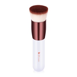 DUcare Foundation Brush, Face Brush, Concealer Brush, High Quality Taklon, Popular, Round Makeup Brush, Easy to Use, Flat Top Type, White