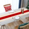 Seliem New Year 2025 Red Stripe Table Runner, Merry Christmas