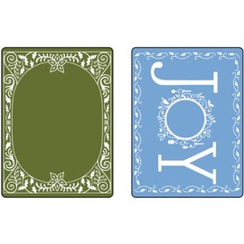 Sizzix Textured Impressions Embossing Folders 2/Pkg-Holiday Joy