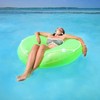 Poolmaster Neon Frost Large Swimming Pool Float Inner Tube, Green