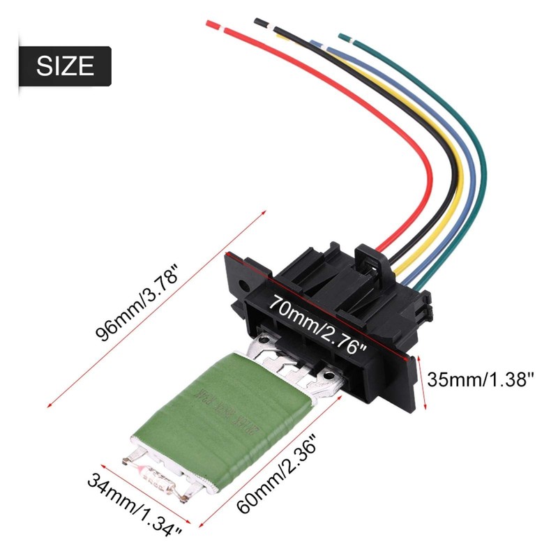 Corsa Heating Resistor Heating Motor Blower Resistor with Wiring Repair