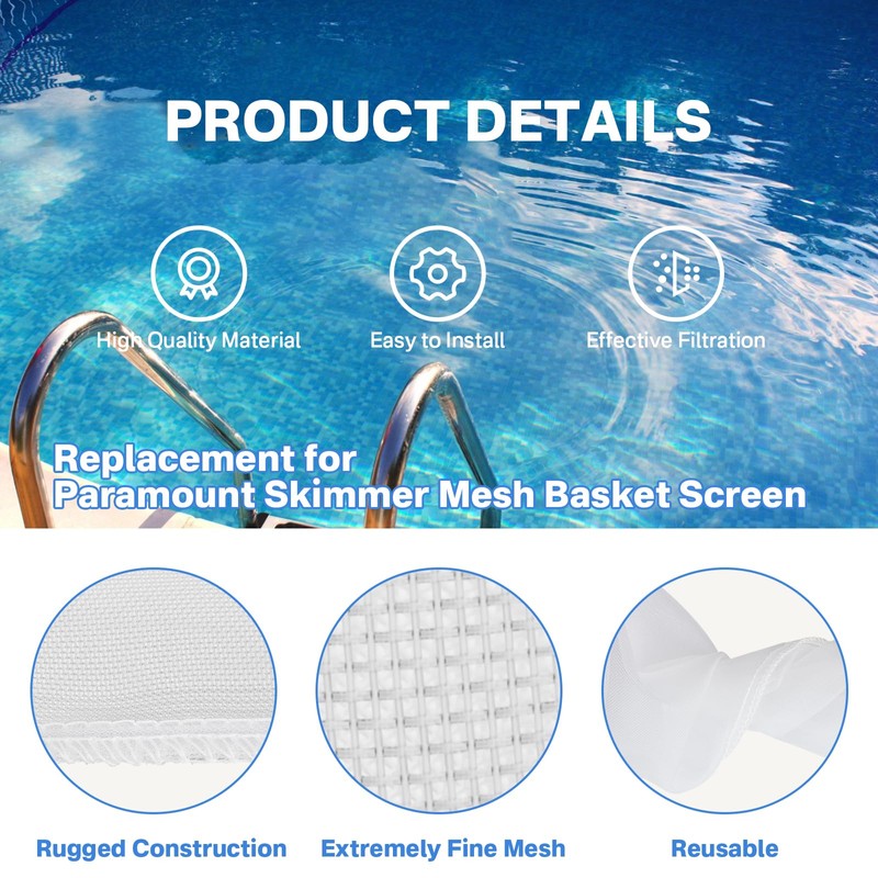 superbobi Fine Mesh Bag 004152451700 Replacement for Paramount Pool Skimmer