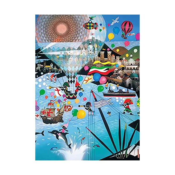 500 Piece Jigsaw Puzzle Genoa's Sea (38x53cm)