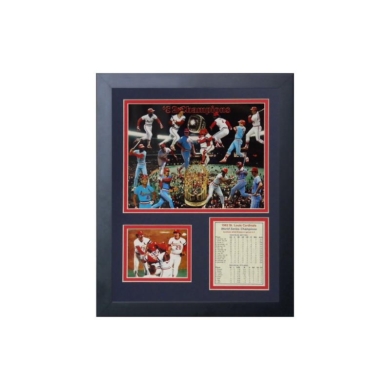 Legends Never Die 1982 St. Louis Cardinals Framed Photo Collage,