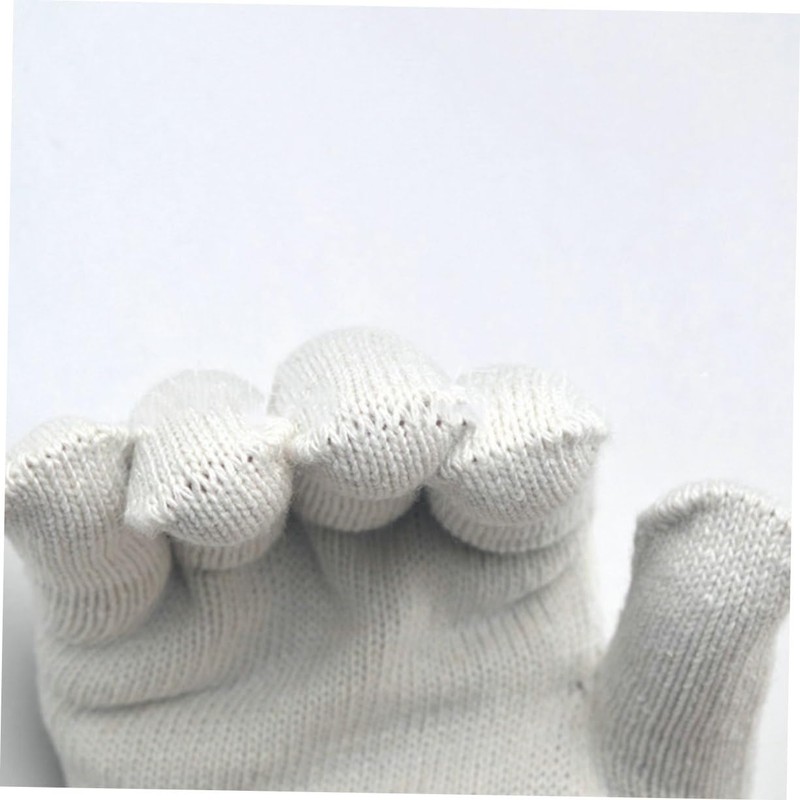Operitacx 10pcs Wearproof Cotton Yarn Gloves Durable Protective Gloves for