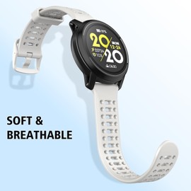 ISABAKE Watch Bands for Coros Pace 3/Apex 2 Pro/Apex Pro/Apex 46mm Smart Watch, 2mm Quick Release Sports Silicone Watch Band Breathable Wristband Strap for Coros Watch