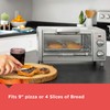 BLACK+DECKER Crisp N Bake Air Fry 4-Slice Toaster Oven, Gray,