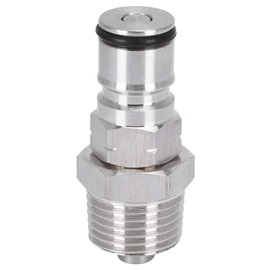 19/32‑18 Ball Lock Post, 1/2" NPT Male Thread Bulkhead Assembly Ball Lock Stainless Steel Gas Ball Lock, Keg Post Adapter for Corny Keg