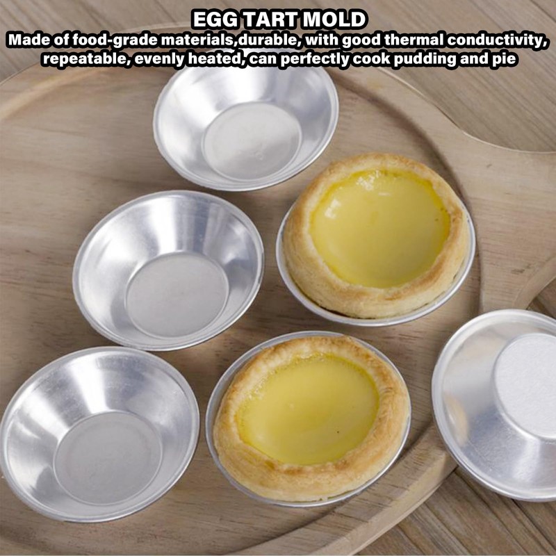16 Pieces of Aluminum Egg Tart molds Yorkshire Pudding tin