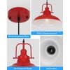 Woholitable Farmhouse Pendant Lighting for Kitchen Island,Red Pendant Light with