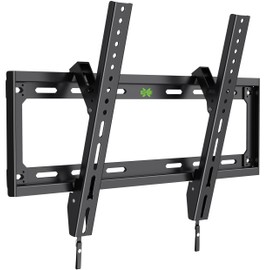 USX Mount UL Listed TV Mount Low Profile for Most 26-60" Flat Screen LED, LCD, Curved TVs, TV Wall Mount Bracket Tilt VESA 400x400mm- Up to 99lbs, Quick Lock and Release to Mounts on 12" 16" Stud