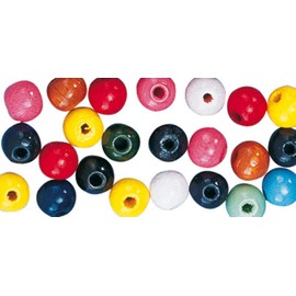 RAYHER Hobby Wooden Beads 6 mm 6 mm 49 Mixed Pack of 115