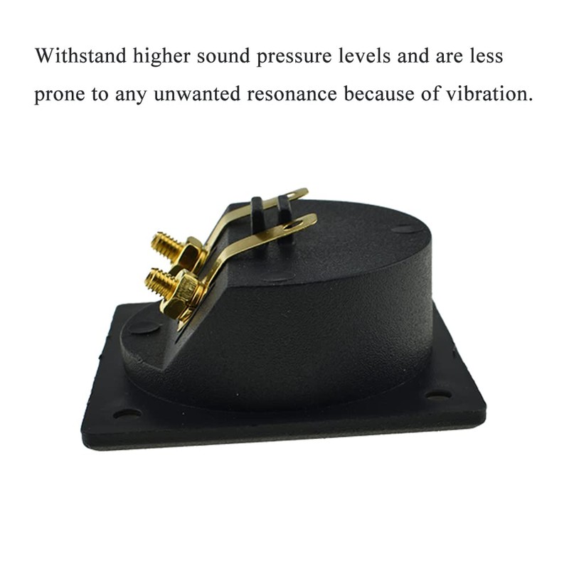 Hahiyo 56mm Diameter Square Speaker Box Terminal Cup Withstand Higher