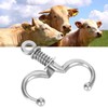 Farm Animal Cattle Ring Stainless Steel Automatic Cow Spring Nose