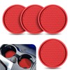 DACIRTY 4 PCS Center Coaster, 2.75 Inch Thickened PVC Soft