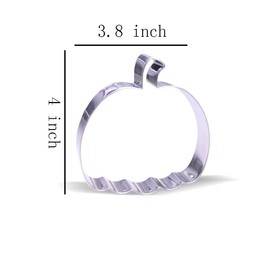 4 inch Pumpkin Cookie Cutter - Stainless Steel