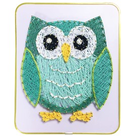 JEKEJIAJIU DIY String Art Craft Kit for Adults,Teens,Beginner,Kids.Include All Necessary Accessories and Frame, Adults Crafts Kit, Home Wall Decorations Unique Gift（Owl 7.9 × 9.8 inch）