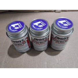 Christys ( 3 PK) Christy's Red Hot Blue Glue PVC Pipe Cement  4 Fluid Ounce Each NEW