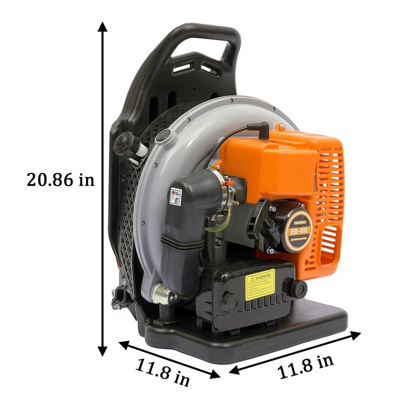 Backpack Leaf Blower, 65CC 3.6HP 2Cycle Backpack Blower Gas Powered,