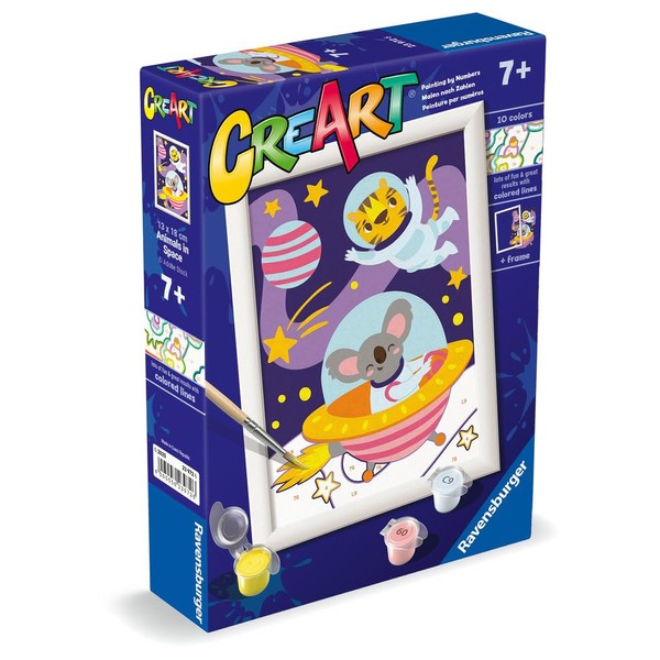 Ravensburger - CreArt E Series: Animals in Space, Paint by