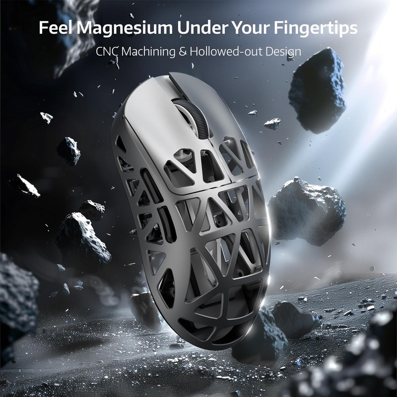 ATTACK SHARK R2PRO 45g Superlight Magnesium Alloy Mouse, PixArt PAW3950