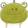 Fuzzl Eco Leather Lily Frog Natural and Tough Dog Toys