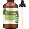 Velona USDA Certified Organic Castor Oil - 4 oz (With