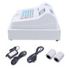 POS System Cash Register, 48-Keys LED Display Electronic Cash Register