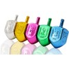The Dreidel Company 100-Pack Metallic Multi-Colored Dreidels for Hanukkah with