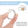 UNICRAFTALE 5Pcs 5 Sizes 316 Stainless Steel Spring Gate Rings