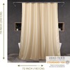 Champagne Glitter Shower Curtain: 78 Inch Tall Silver Beige Cream