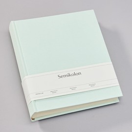 Semikolon 361765 Classic Medium Photo Album - 21.6 x 25.5 cm - 80 Pages Cream for 160 Photos - Moss Pastel Green