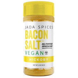 Jada Spices Hickory Bacon Salt - Vegan Bacon Seasoning Salt, Sweet Mesquite Flavor | Gluten-Free, Flavored Salt for Chicken, Veggies, Steak
