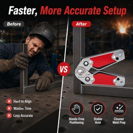 Adjustable Welding Magnet for Steel Fabrication – 20°–200° Magnetic Angle Holder for Flat Stock, Pipes & Assembly