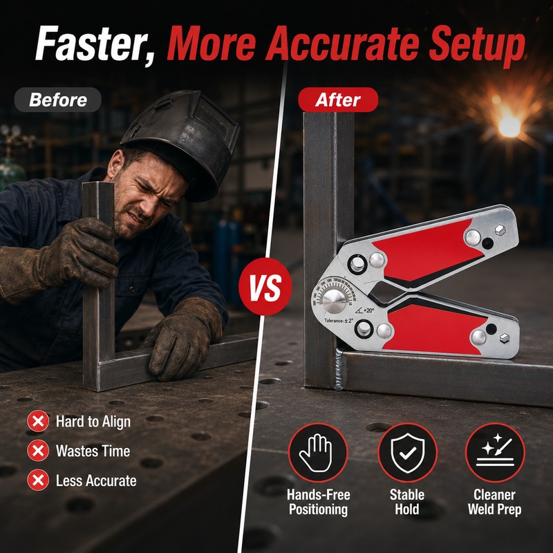 Adjustable Welding Magnet for Steel Fabrication – 20°–200° Magnetic Angle