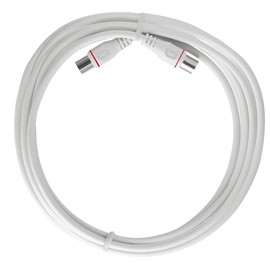 Axing EAK 301-80 Terminal Connection Cable 3 m F-Quickfix F-Connector 4-Way Shielded Modem Cable for Cable Modem DATA CATV Cable TV