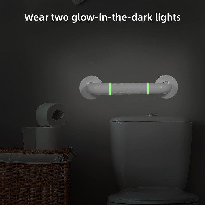 2PCS Bath Grab Rails with Anti-Slip Grip