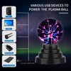 Plasma Ball, OOTSUN 3 Inch Plasma Globe Nebula Thunder Lightning,