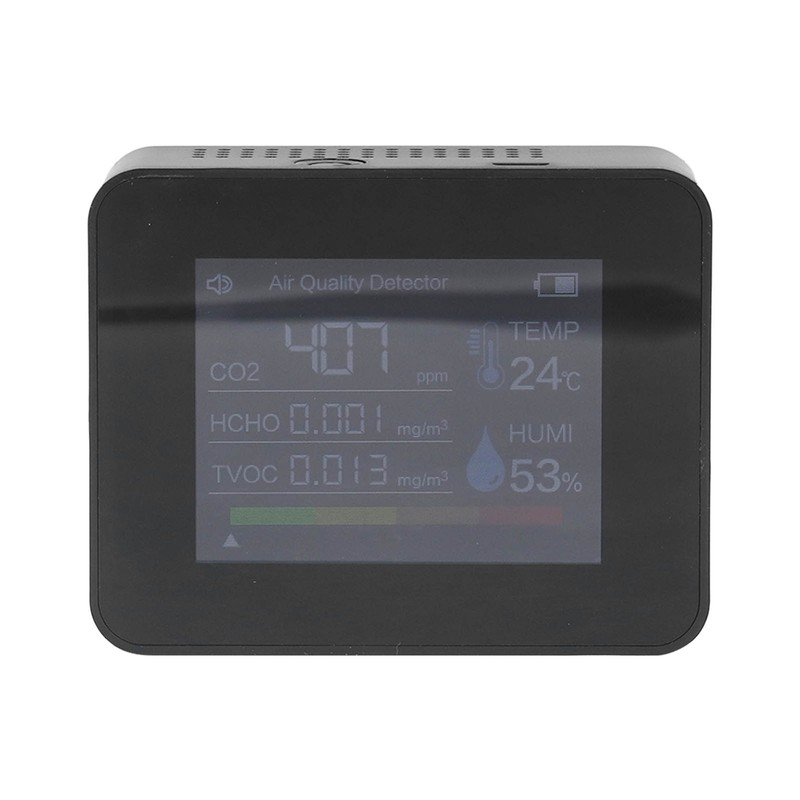 Portable Carbon Dioxide Detector USB Charging Temperature and Humidity Tester
