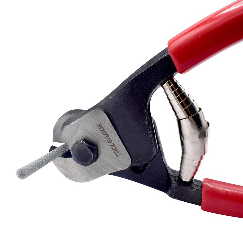 TOOLEAGUE Heavy Duty Cable Wire Cutters, 8 Inches Stainless Steel
