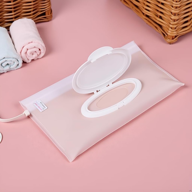 Transparente Baby-Feuchttücherbox, Reisehalter, hält Feuchttücher feucht, Set von Feuchttüchern, tragbar,