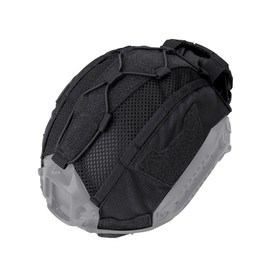 IDOGEAR - Funda táctica para casco con batería trasera para casco rápido, tamaño M/L y L/XL, equipo de tiro militar de paintball caza 500D nailon (negro, mediano)