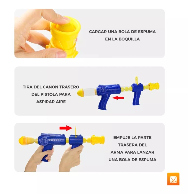 Maíz Juguete Pistola Tiro Al Blanco Pato Lanza Pelotas Infantil